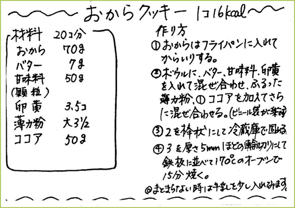 おからクッキーのレシピ